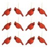 Glass Cardinal Bird Ornament Set – 4 Inch Holiday Tree Decorations (12 Pack) by Melrose - 2 of 3