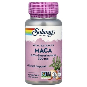 Solaray Vital Extracts, Maca, 300 mg, 60 VegCaps - 1 of 4