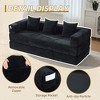MOONMISS 78"Convertible Sleeper Sofa Bed with Pillows, Folding Mattress Couch, Removable Washable Floor Sofa for Small Spaces - 3 of 4