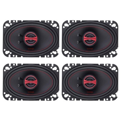 DS18 DS18-GEN-X4.6 Car Stereo GEN X 4 x 6 Inch 2 Way Coaxial Speaker with 135 Watt MAX, 45 Watt RMS, and 4 Ohm for Car Audio Sound System (4 Pack)