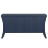 Bella Depot Wooden 4-Door Sideboard with Wooden Arc Legs & Bronze Clasps - 4 of 4