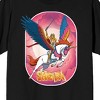 She-Ra Princess Of Power Flying Rainbow Unicorn Crew Neck Short Sleeve Adult Black T-shirt - 2 of 3