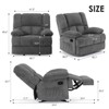 NicBex Rocking Recliner Chair for Adults,Living Room Chair with 3 Relaxation Modes,Armchair for Living Room,Bedroom,Office,330 lbs Capacity - 3 of 4