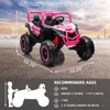 24V Ride On Toys for Big Kids, 2 Seater 24V Electric Vehicles w/Remote Control, 20" Spacious Seat,Music, Bluetooth, for Kids - 3 of 4