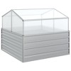 Garden Raised Bed Silver Galvanized Steel Medium Durable vidaXL - 2 of 4