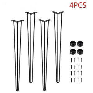 Metal Table Legs DIY Industrial Furniture Legs 880 Lbs Capacity - 1 of 4