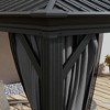 Resenkos Outdoor Garden Gazebo, Sunshade Gazebo Canopy,10' x 10' Pavilion Gazebo with Curtains, Nettings, Hooks, for Garden, Patio, Light Gray - 4 of 4