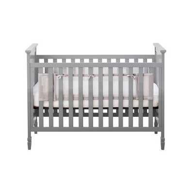 grey mesh crib bumper