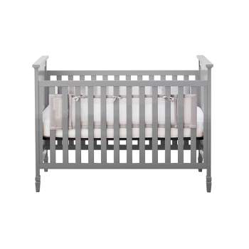 BreathableBaby Breathable Mesh Crib Liner - Classic Collection - Gray - For Full-Size Solid End Cribs