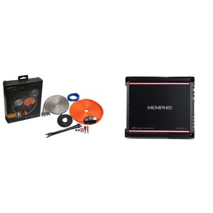 Memphis Audio SRX600.1V Mono 1-ohm 600 Watt Amplifier and Amp Wiring Kit - 1 of 4
