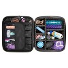 Train Case Cosmetics Organizer with Adjustable Dividers for Travel with Makeup & Toiletries, Black, Size 10.00" x 4.75" x 8.75" - 2 of 4