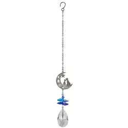 Woodstock Chimes Woodstock Rainbow Makers Collection, Crystal Fantasy, 4.5'' Cats Crystal Suncatcher CFCA