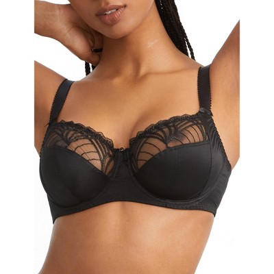 Bare Women's The Wire-Free Front Close Bra with Lace - B10241LACE 30G Black