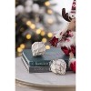 Gulches 3 in White Shatterproof Classic Glass Christmas Ball Ornaments Wedding Event Decor 12-Pack - 3 of 4