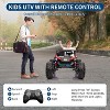 24V 4WD 2-Seater Ride-On Buggy for Kids, Battery Powered Electric Car w/Remote, MP3, LED Lights, Spring Suspension - 3 of 4