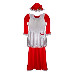 Northlight Red and White Women's Mrs. Claus Costume Set Size: Plus Size - 1 of 2