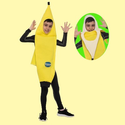 Joyfy Halloween Banana Costume Kids Tropical Fruit Jumpsuit for Unisex Child Toddler Halloween Dress Up Party