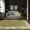 Elegant and Timeless Damask Traditional Formal Classic Floral and Vines with Border Indoor Old-World Unique Area or Runner Rug by Blue Nile Mills - 2 of 4