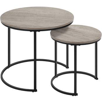 Yaheetech Nesting Round Accent Coffee Table for Living Room