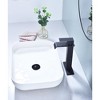 LunaLulinlk Waterfall Spout Bathroom Faucet,Single Handle Bathroom Vanity Sink Faucet - 2 of 4