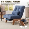 MOONMISS Comfortable Corduroy Adjustable Accent Chair and Footrest Set, Thick-Padded Lounge Chair For living room - 3 of 4