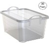 Life Story Clear Stackable Closet Organization & Storage Box, 55 Quart (30 Pack) - image 2 of 4