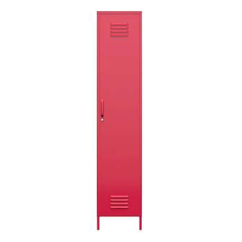 Cache Single Metal Locker Storage Cabinet Magenta - Novogratz