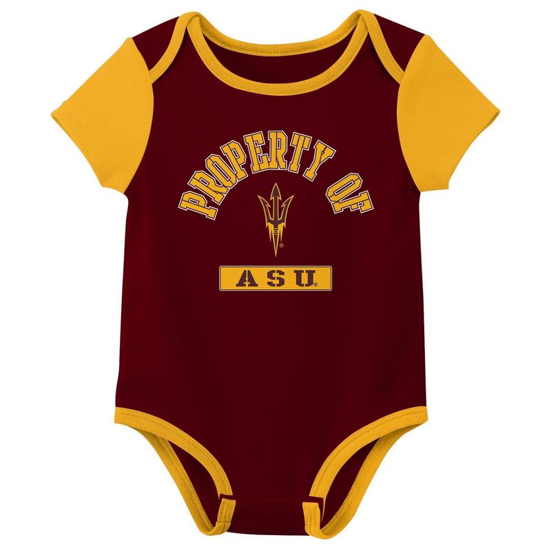 NCAA Arizona State Sun Devils Infant 3pk Bodysuit, 4 of 5