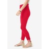 Roaman's Women's Plus Size Lace-Up Capri Leggings - 4 of 4