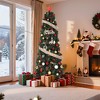 6.5Ft Artificial Christmas Tree, Pre Decorated Christmas Tree with Pine Cones & Red Berries, Metal Stand for Home, Xmas Trees for Home, Office - 4 of 4