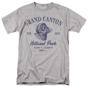Grand Canyon National Park Ram Icon Adult T-Shirt Athletic Heather - 1 of 4
