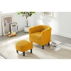 NicBex Corduroy Oversized Accent Chair with Ottoman and Plywood Frame,Modern Chair and Ottoman Sets for Bedroom,Reading Room - 2 of 4
