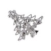Unique Bargains Christmas Brooches YNCP3638 Alloy Dripping Wax Silver Tone 1.5"x1.5" 1 Pc - 4 of 4