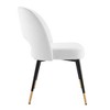 Modway Rouse Performance Velvet Dining Side Chair in White 23 x 20 x 32 - 2 of 4