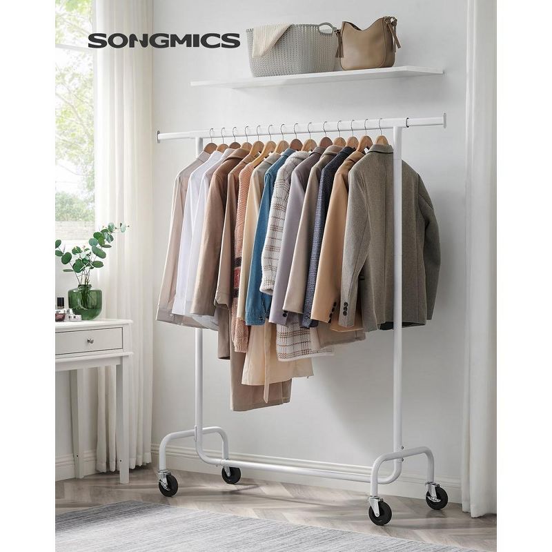 SONGMICS 286.6lb Clothes Garment Rack Heavy Duty Clothing Rack on Wheels Rolling Clothes Rack, 2 of 8