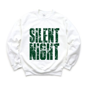 Silent Night Block Distressed - Women's Graphic Sweatshirt - 1 of 4