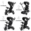 Kinder King 8 in 1 Kids Baby Stroller Tricycle Folding Toddler Trike w/Adjustable Push Handle - 4 of 4