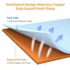 NicBex 3"/4" Gel & Copper Memory Foam Mattress Topper,Dual-Sided Cooling Bed Topper,Pressure Relief,CertiPUR-US Certified,Blue - 2 of 4