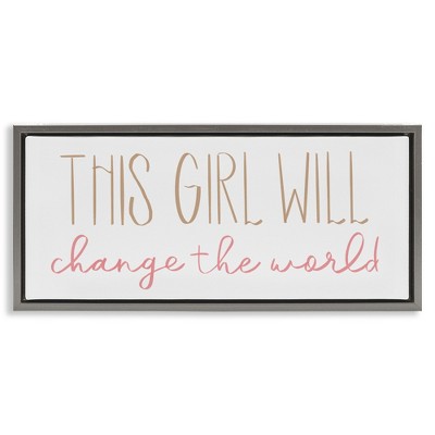 Stupell Industries Girl Power Motivational Phrase, 31" x 14"
