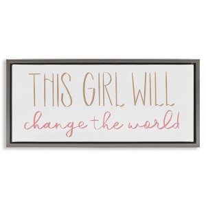 Stupell Industries Girl Power Motivational Phrase, 31" x 14" - 1 of 4