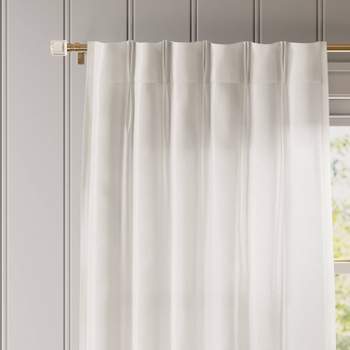 Light Filtering Pebbled Satin Curtain Panels - Threshold™