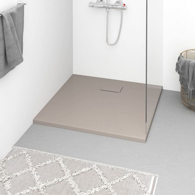 VidaXL Shower Base Tray SMC Brown 35.4 in.x31.5 in.
