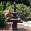 Sunnydaze 49"H Electric Fiberglass and Resin 4-Tier Mediterranean Outdoor Water Fountain - 4 of 4