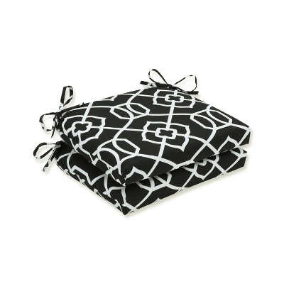 Outdoor/Indoor Squared Corners Seat Cushion Set of 2 - Pillow Perfect