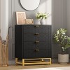 Acekool Drawer Dresser with Metal Handles, Modern Storage Chest Organizer for Bedroom, Living Room, Entryway - 4 of 4