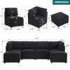 120" Modular Sectional Couch 6-Seater Large Sofa for Living Room U Shaped with Chaise Ottoman -Morden Fort - 2 of 4