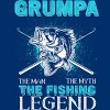Men's Design By Humans Grumpa Man Myth Fishing Legend By HoangCathrine Tank Top - 2 of 2