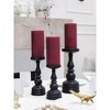 Large Pillar Candles 3x6 Inch ¨C Set of 3 Unscented Dripless Candles, Long Burning Rustic Finish for Weddings, Home Decor - 3 of 4