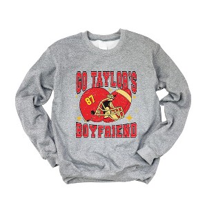 Simply Sage Market Women's Graphic Sweatshirt Go Taylor's Boyfriend Sparkle - 1 of 4