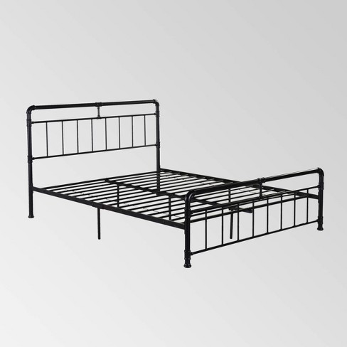 Mowry Industrial Iron Bed Christopher, Wayfair Metal Bed Frame Instructions